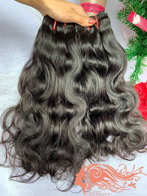 Csqueen 9A Ocean Wave 10 Bundles Natural Black Color 100% Human Hair